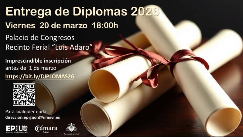 ACTO DE ENTREGA DE DIPLOMAS 2026 ESCUELA POLITÉCNICA DE INGENIERÍA DE GIJÓN