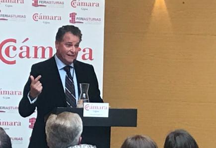 Felix Baragaño, reelegido presidente de la Cámara de Comercio de Gijón