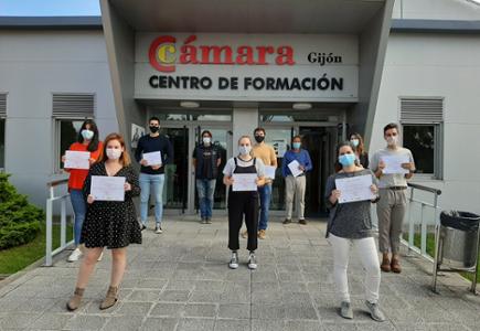 El programa PICE de la Cámara de Comercio de Gijón prepara a 10 jóvenes para la obtención del Oxford Test of English
