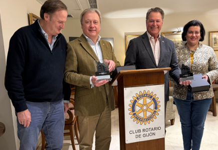 El Club Rotario de Gijón reconoce a la Cámara de Comercio de Gijón 