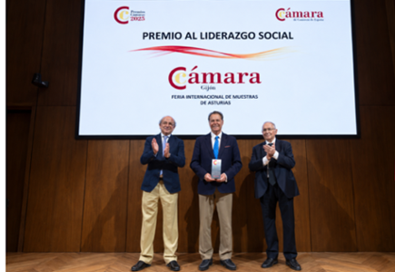 La Cámara de Comercio de Gijón recibe el Premio al Liderazgo Social por FIDMA